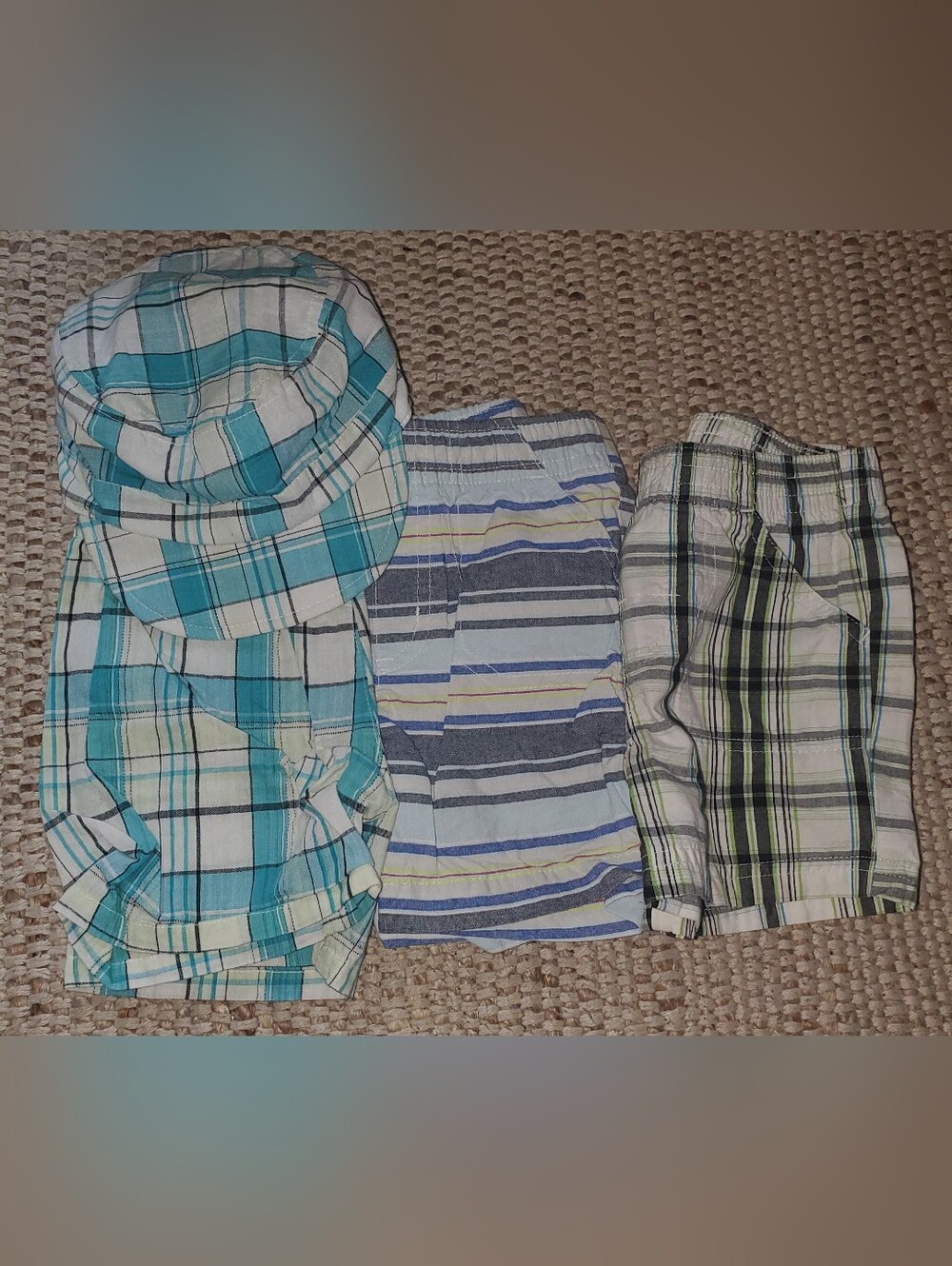 Boys 12 Month plaid Shorts